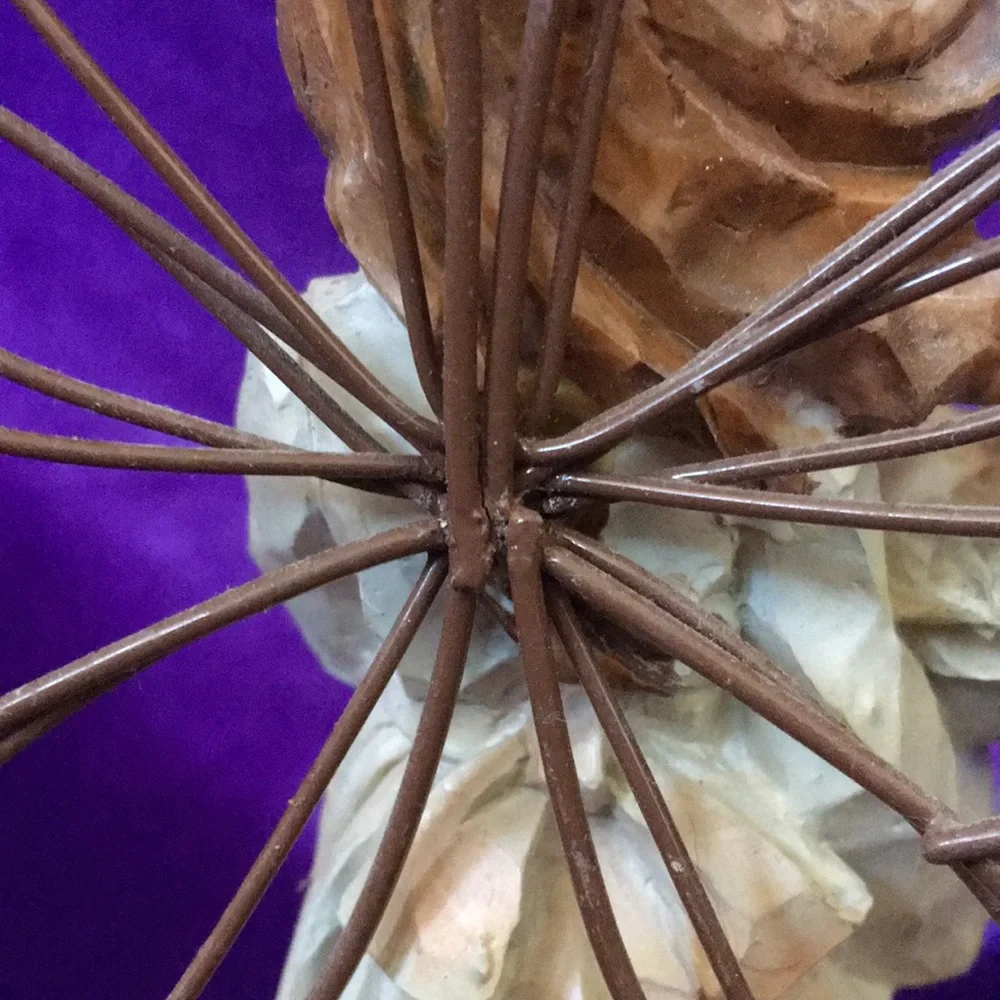 Resin Angel Holding Basket of Flowers